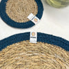 Diskamotta - Natural & denim blá