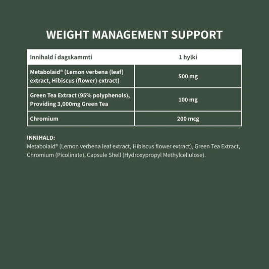 Weight Management Support - (stuðningur við þyngdarstjórnun)