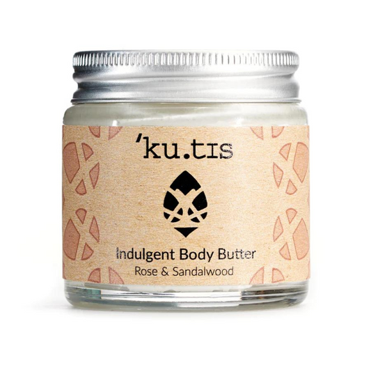 Lífrænt body butter rose & sandalwood 30gr