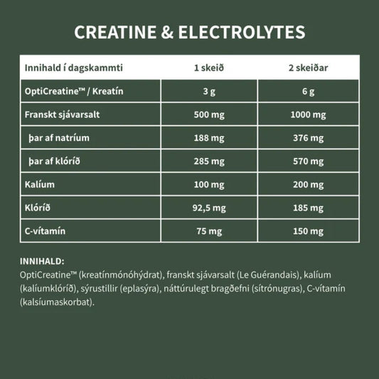 Creatine Electrolytes Duft Nordbo