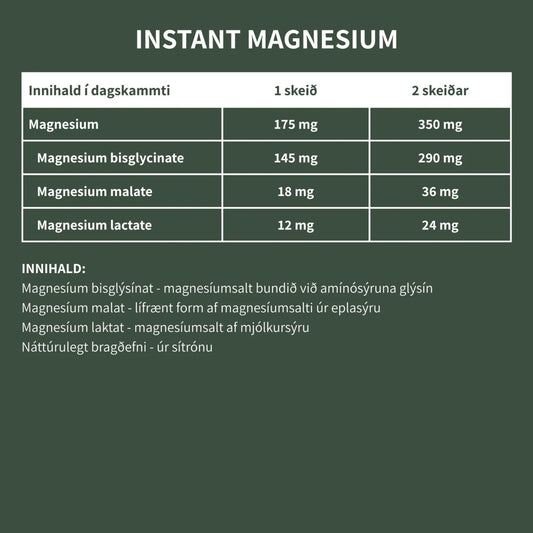 Instant magnesium duft