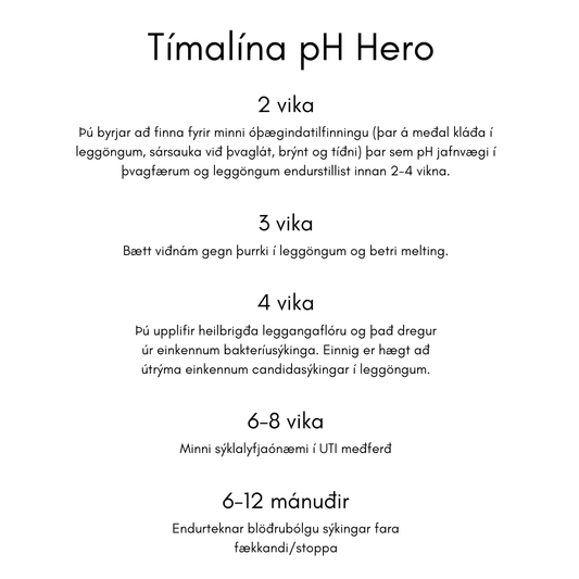 pH Hero® heilbrigði kvenlíkamans (leggöng og þvagblaðra)